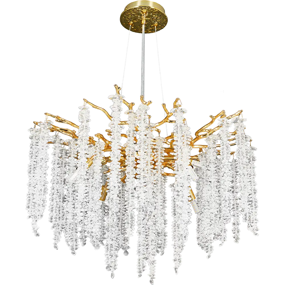 Люстра De City Лайма золотая 8-рожковая для гостиной и зала 88593894 STLM-0933029 - Вид №2