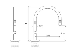 Напольный смеситель для ванны