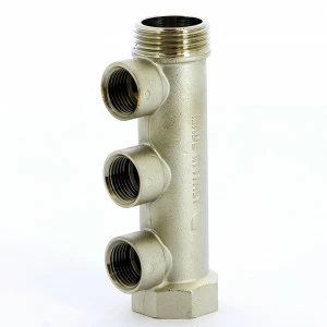 Коллектор НВ 1" никелированный ITAP 3 выхода 1/2"В 38мм