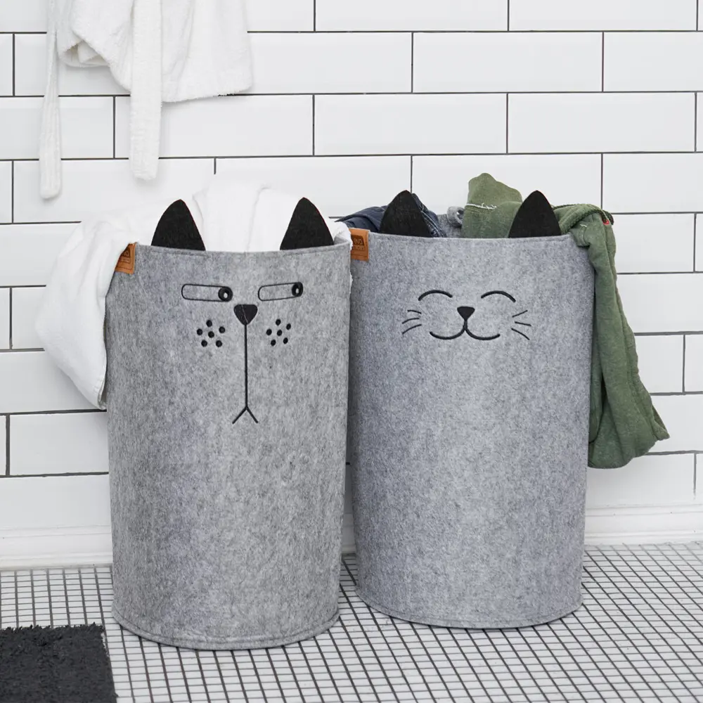 Органайзер для хранения Корзинка Funny Котик 30х30х48см 29л Eva Santreyd STLM-2058596 - Вид №4