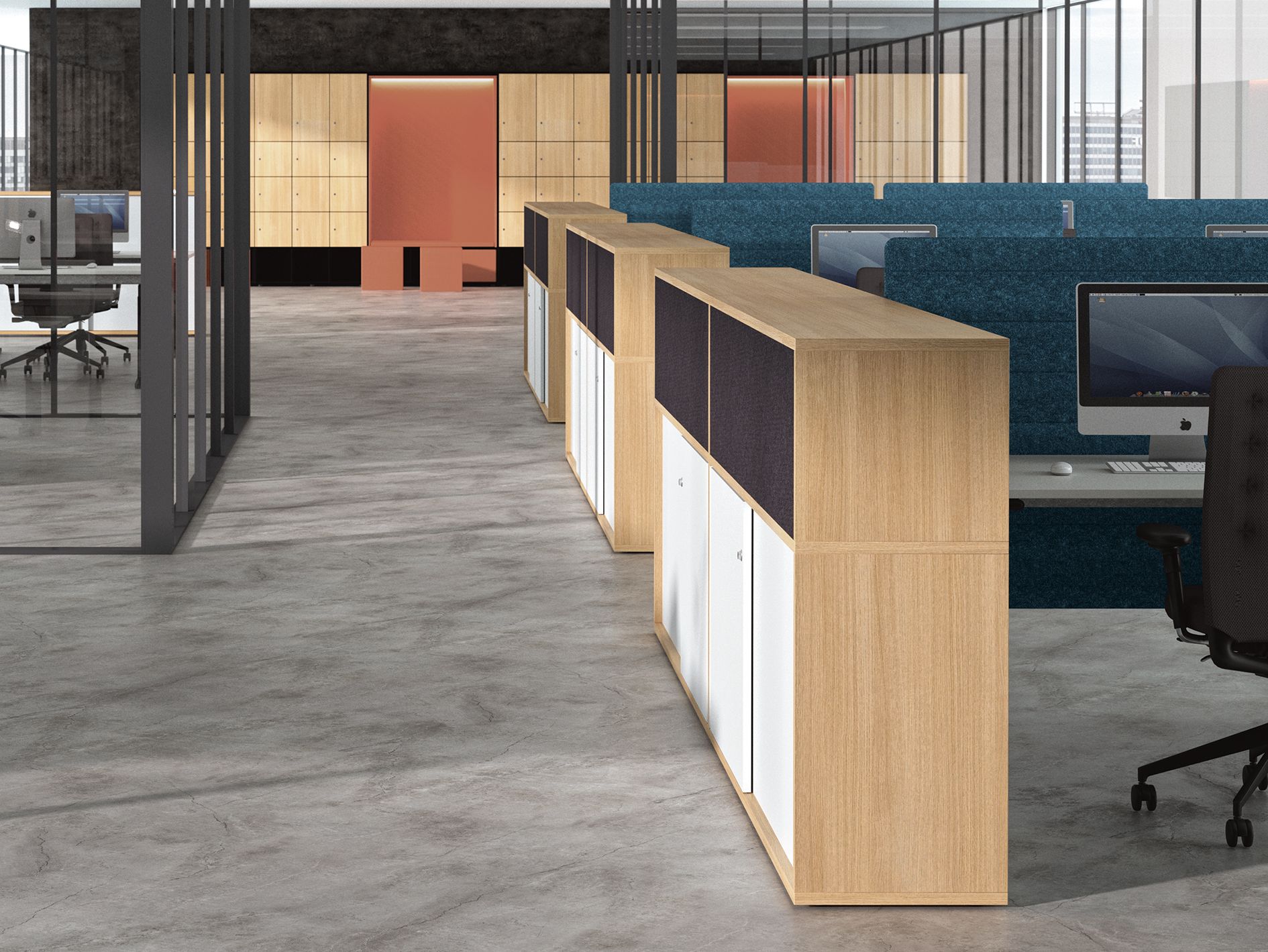 Двухфазный офисный шкаф werner works basic S ARCH-00125195 - Вид №3