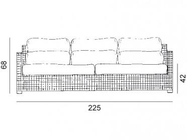 Gervasoni 3-х местный диван Wk sun-id-1514347 - Вид №4