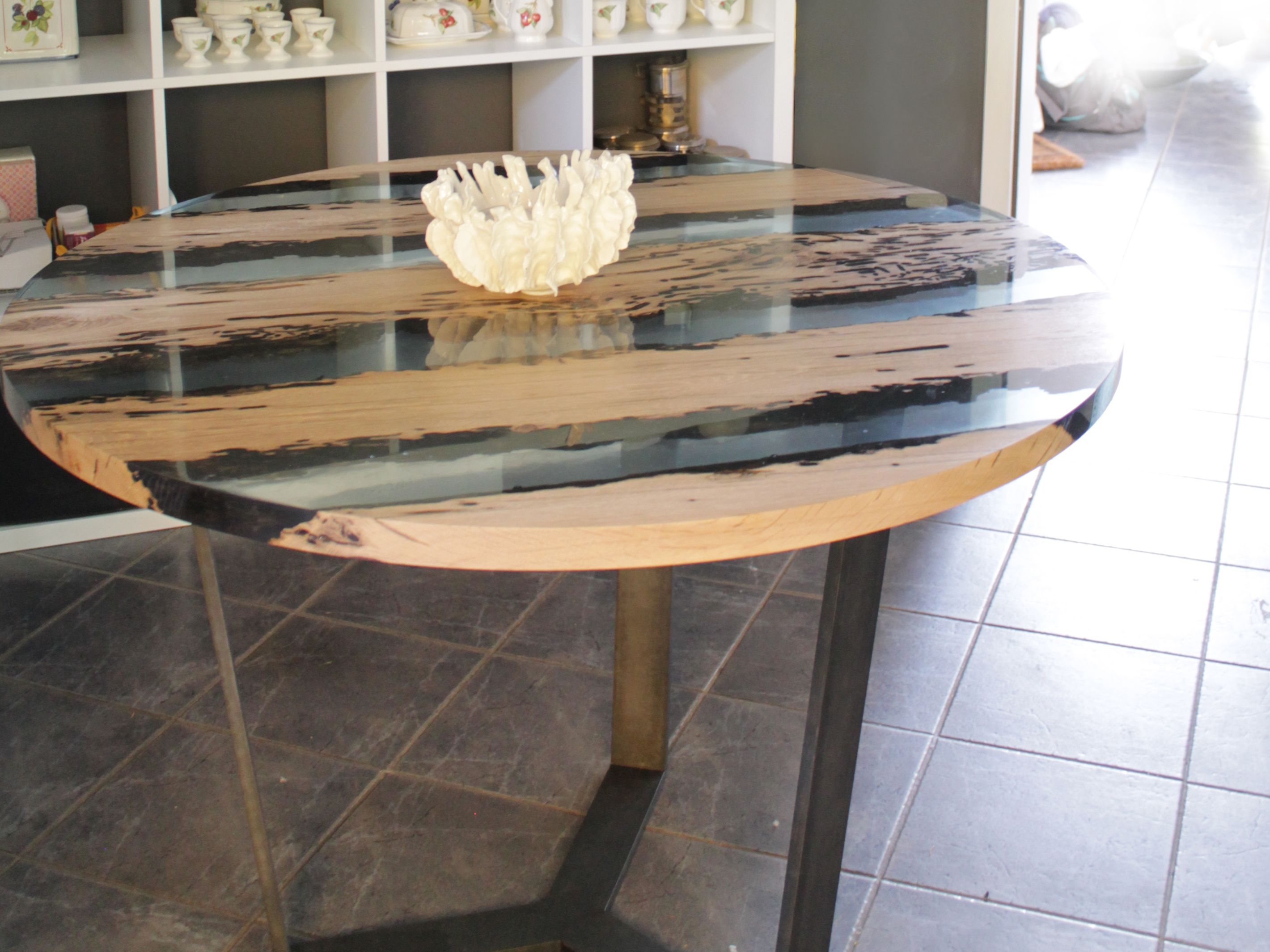 Круглый обеденный стол alcarol Bricola ARCH-00128487 - Вид №5