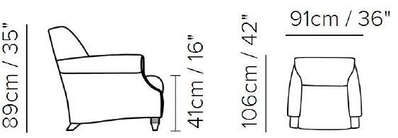 Natuzzi Кожаное кресло с подлокотниками Butterfly sun-id-1453234 - Вид №2