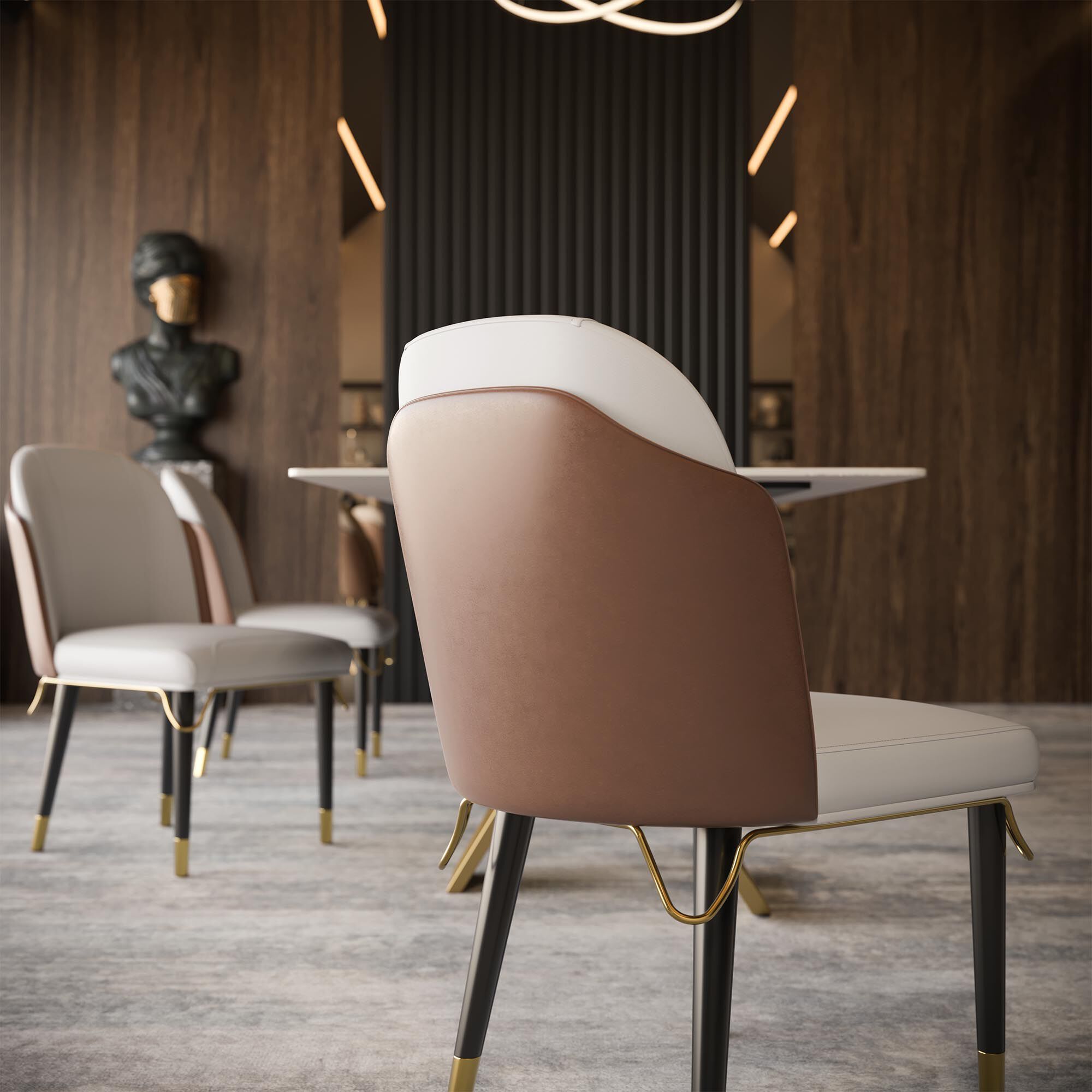 Стул из искусственной кожи GIULIA GRILLO INTELLETTUALE ARCH-00107049 - Вид №4