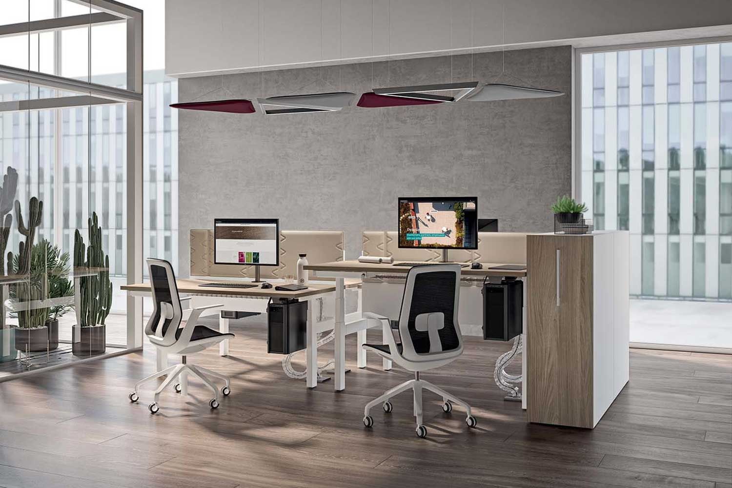 Рабочий стол с регулируемой высотой Quadrifoglio Group дизайн-офис ARCH-00036333 - Вид №7