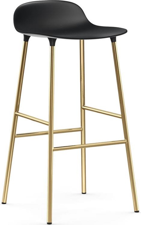 1400938 Барный стул 75 см латунь черный Normann Copenhagen Form