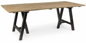 MOBIKA GARDEN Прямоугольный садовый стол из алюминия и дерева Largo