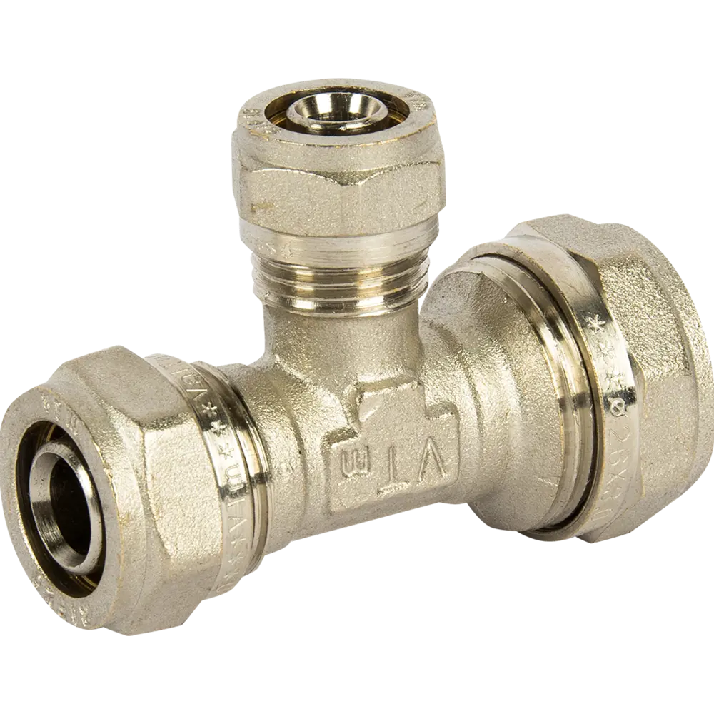 Тройник обжимной Valtec 26×16×20 мм для систем водоснабжения 10517847 STLM-0000565