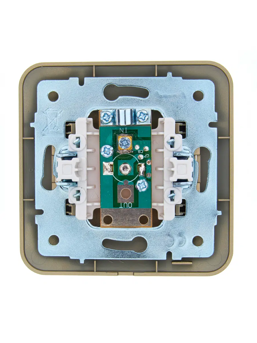 ASTI Розетка ТВ оконечная золото LEZARD 7081-3636-130 - Вид №2