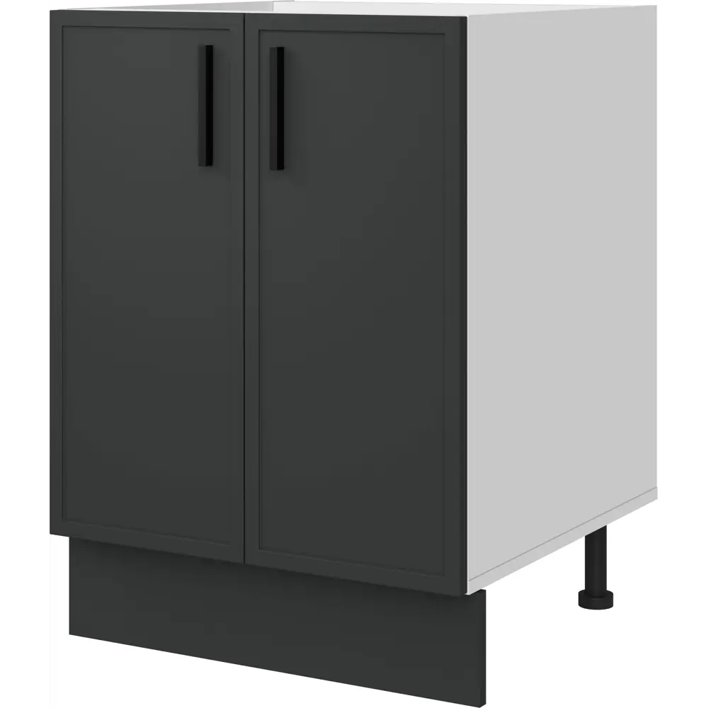 Кухонный шкаф напольный Неро 60x82.5x58 см МДФ цвет графит DELINIA STLM-2039887 - Вид №2