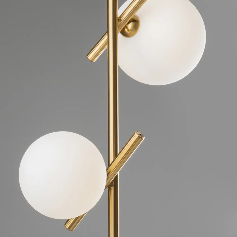 Freya Blossom - подвесной светильник с двумя стеклянными шарами в латунном исполнении 89389955 STLM-1564402 - Вид №10