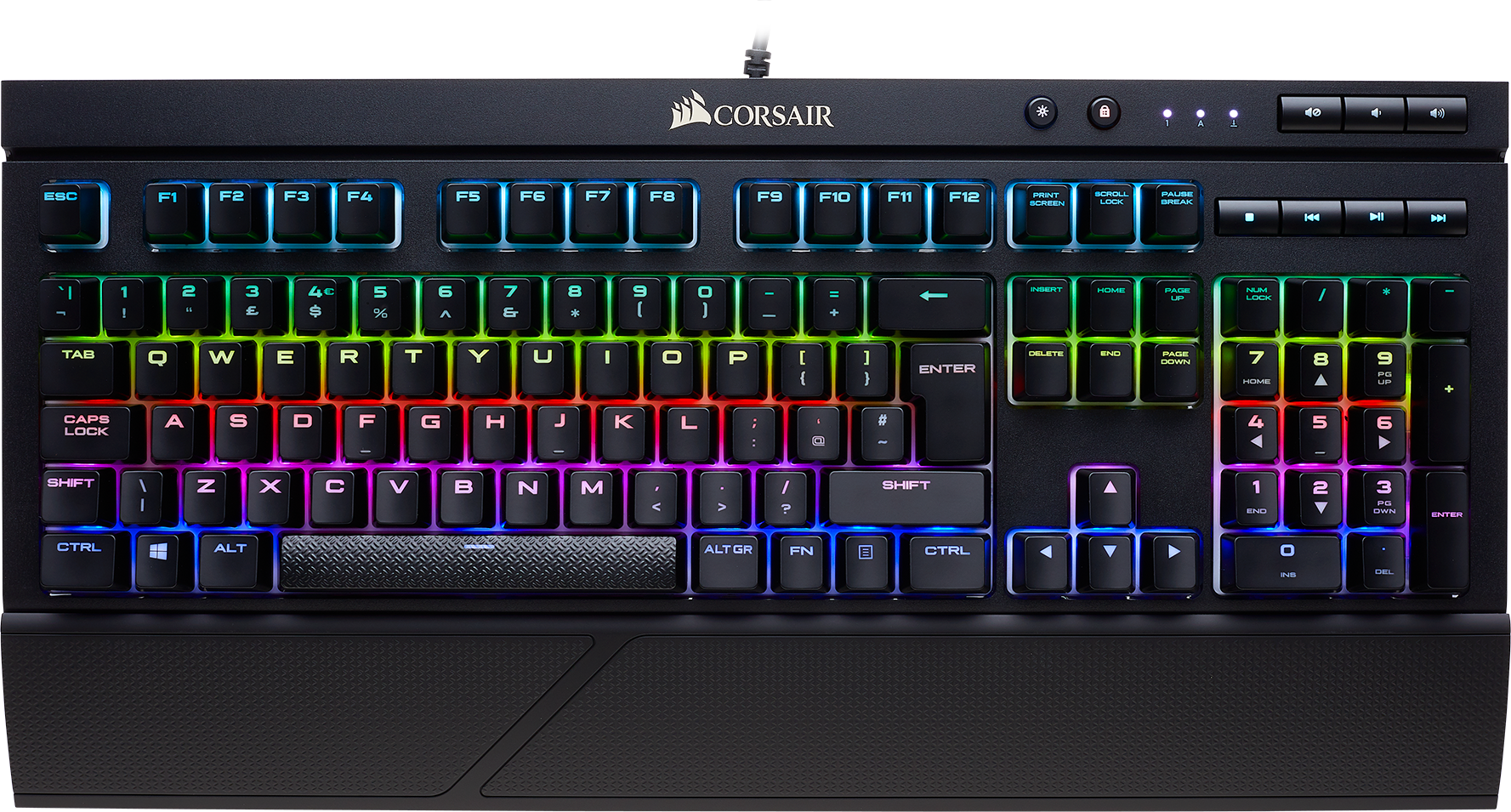 CH-9102010-RU Игровая клавиатура gaming k68 rgb с механическими переключателями клавиш cherry mx red rgb (ru) Corsair Santreyd 