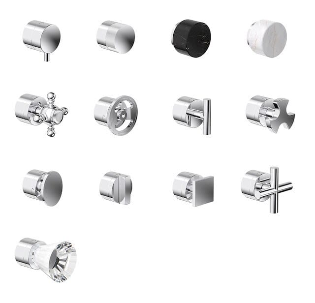 Термостатический смеситель для душа с 4 отверстиями IB Aqua ARCH-00118744 - Вид №9