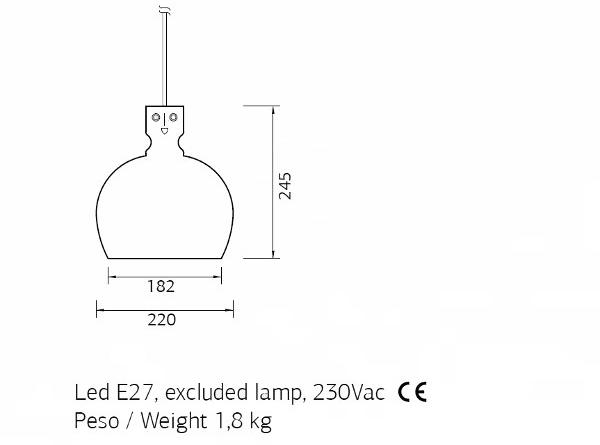 ENGI Подвесной светильник из керамики ручной работы Amelie Enml - Вид №2