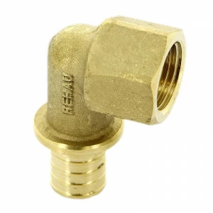 Угол надвижной оцинкованная латунь REHAU 17 RAUTHERM S