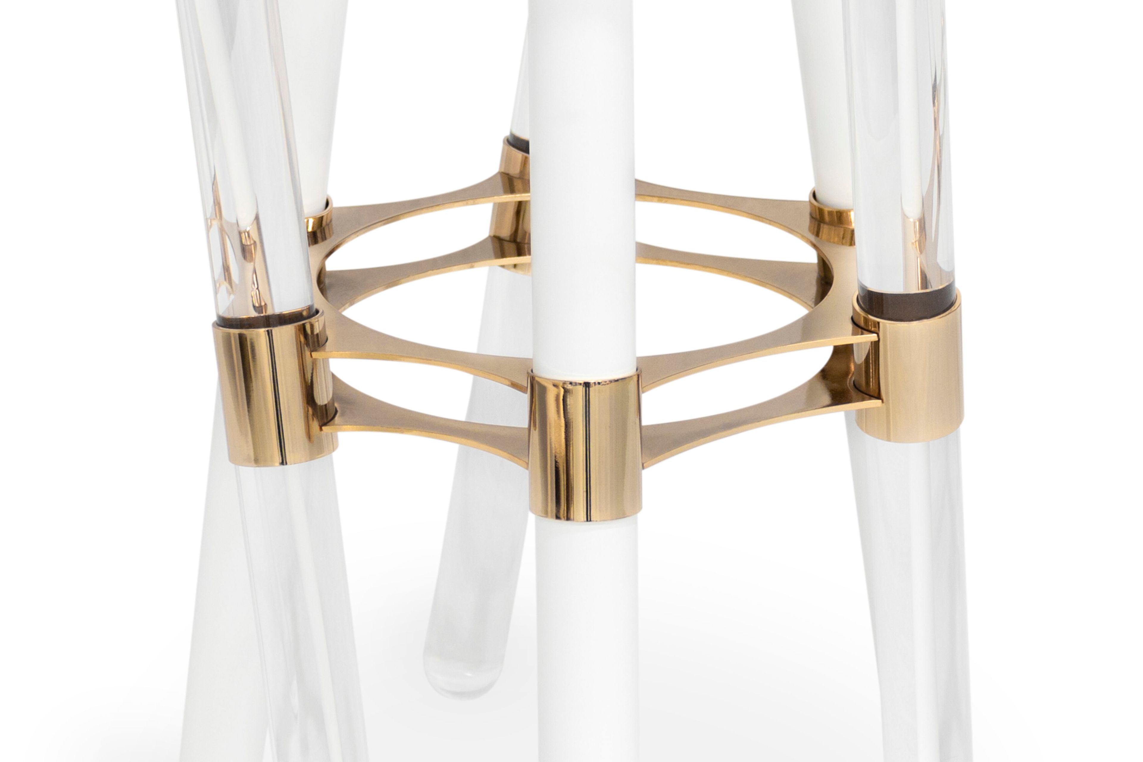 Высокий круглый акриловый садовый столик Myface Houdini ARCH-00146846 - Вид №1