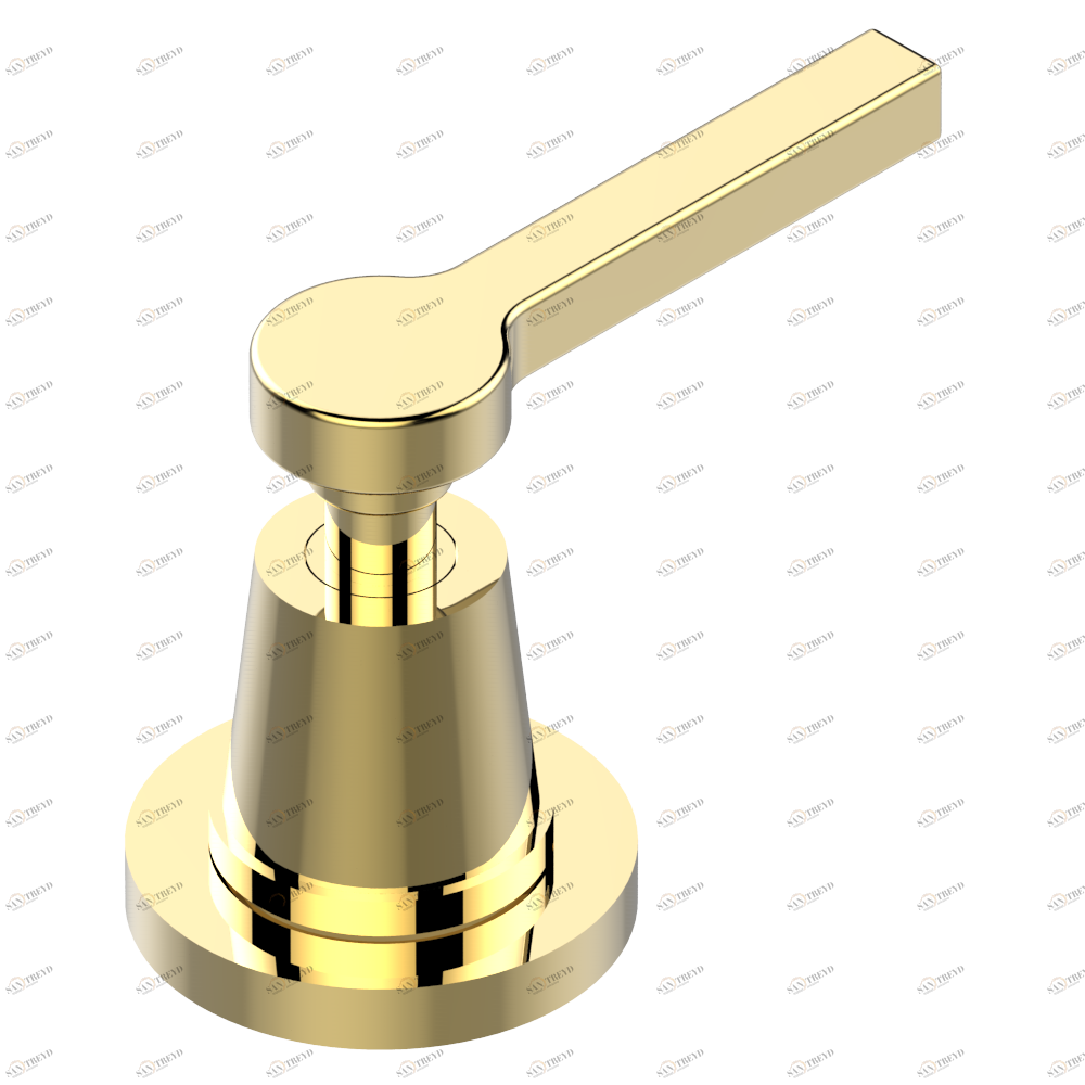 G58-50/4/VG Переключатель набортный 2 входа 3/4", один выход 3/4"и один выход 1x1/2" Thg-paris Spirit с рукоятками Покрытие PVD золотистый цвет G58 50/4/VG CAT.F