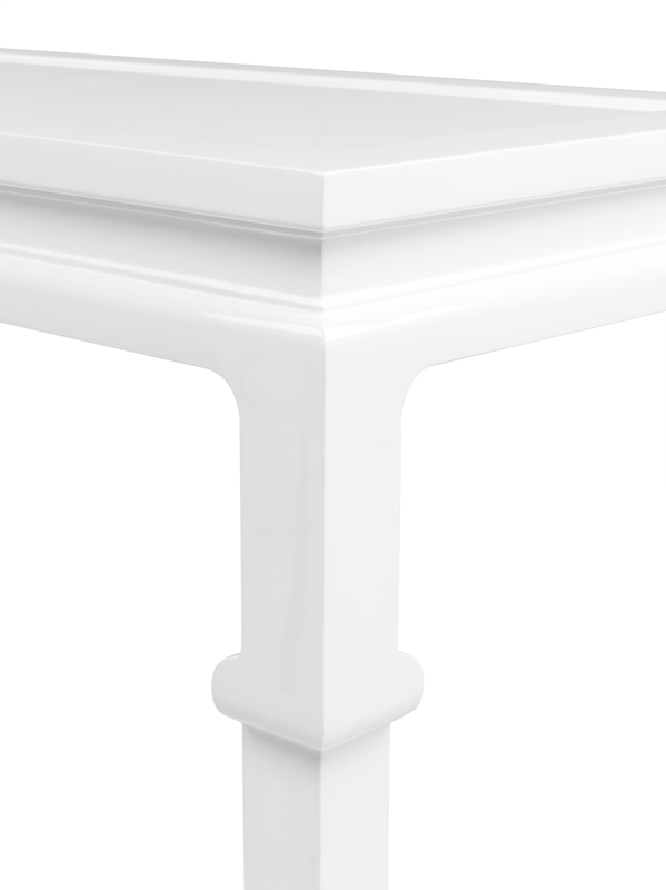 Консоль белая глянцевая с фигурными ножками Opium от Eichholtz EICHHOLTZ EICHHOLTZ 060944 Белый  - Вид №6