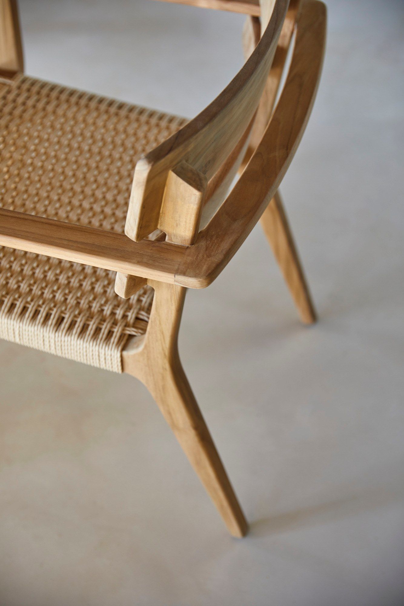 Стул для сада из тикового дерева с подлокотниками POINT Paralel ARCH-00036608 - Вид №5