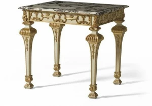 OAK Журнальный столик из лакированного дерева с мраморной столешницей Galleria