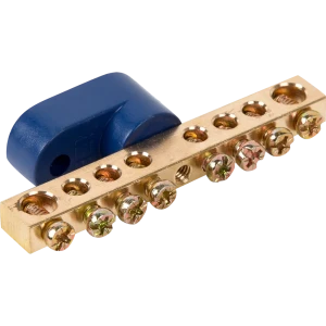 Нулевая шина IEK ШНИ-6х9-8 с угловым изолятором 12728496