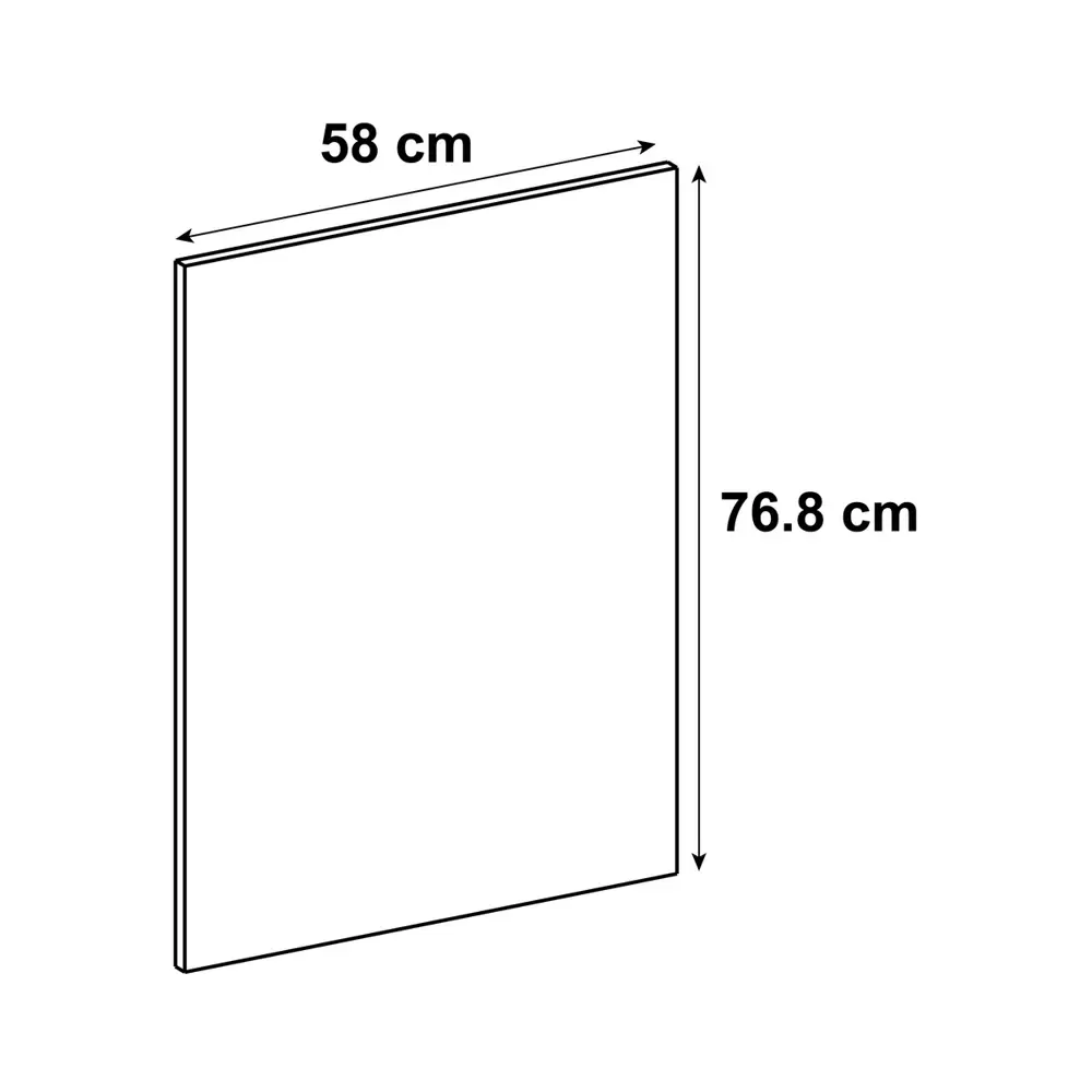Фальшпанель для напольного шкафа Delinia ID Аша 58x76.8 см ЛДСП цвет зелёный STLM-2067676 - Вид №1