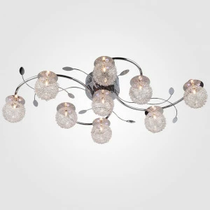 Потолочная люстра Eurosvet 4800/9 хром/синий+красный+фиолетовый EUROSVET ДИЗАЙНЕРСКИЕ 182487 Хром