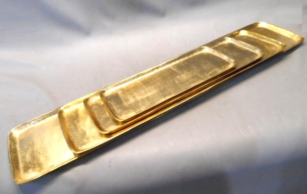 80118 Поднос золото 50x20 см, алюминий COR MULDER Santreyd 