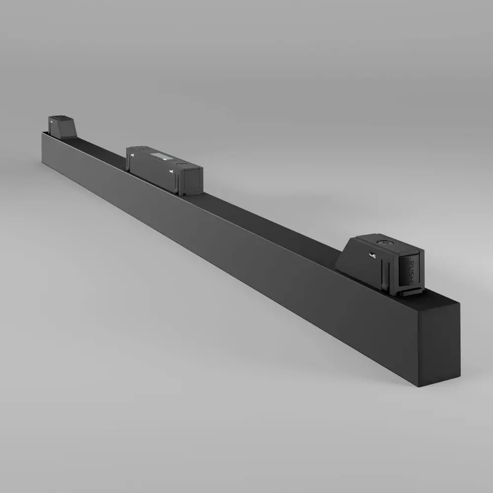 Трековый светильник линейный Elektrostandard Slim Magnetic светодиодный 20 Вт магнитный черный регулируемый белый свет STLM-2122406 - Вид №2