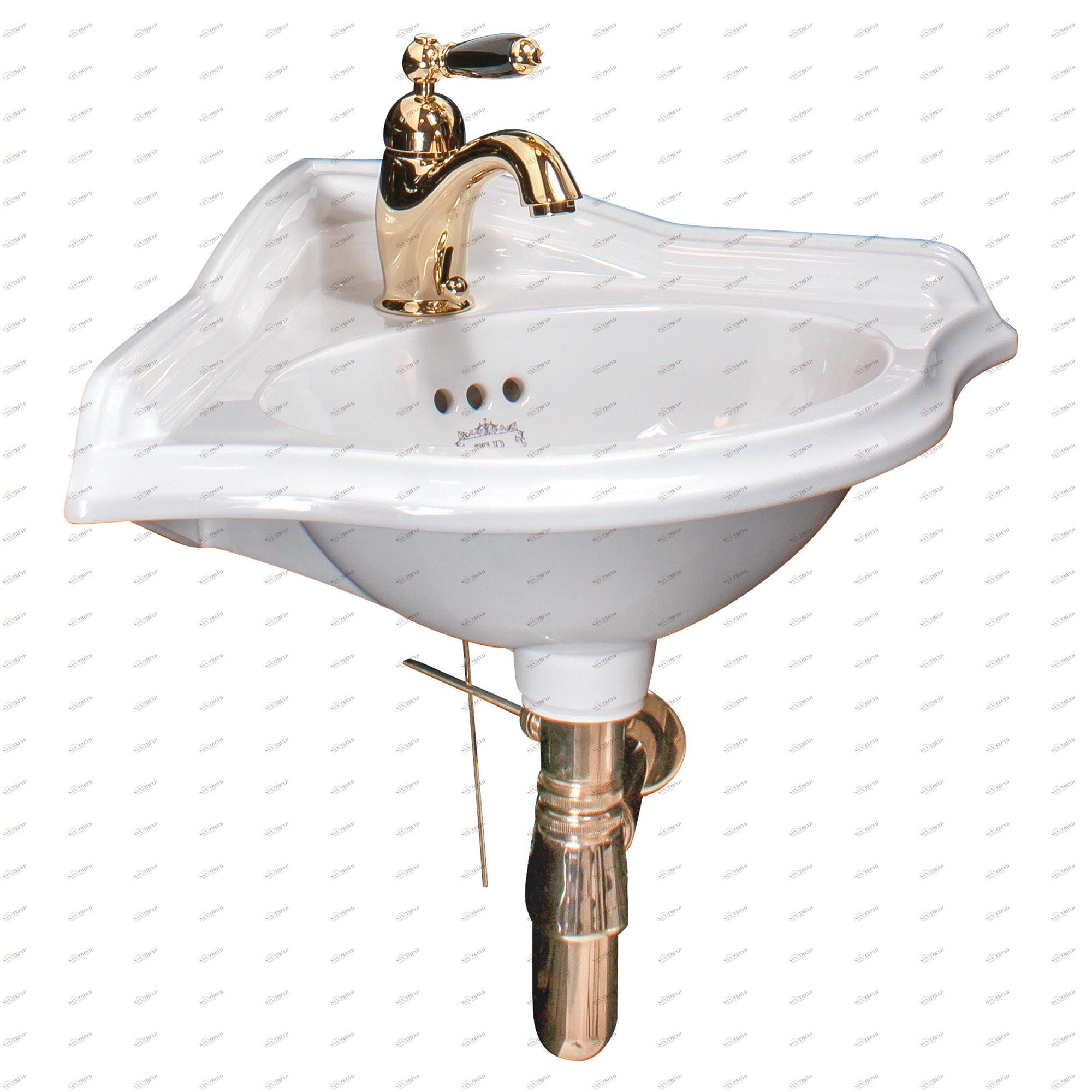 CS-LI-071 Подвесная раковина настенная овальная Traditional Bathrooms Liverpool белая