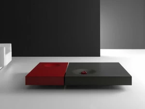 Kendo Mobiliario Лакированный прямоугольный журнальный столик на колесиках