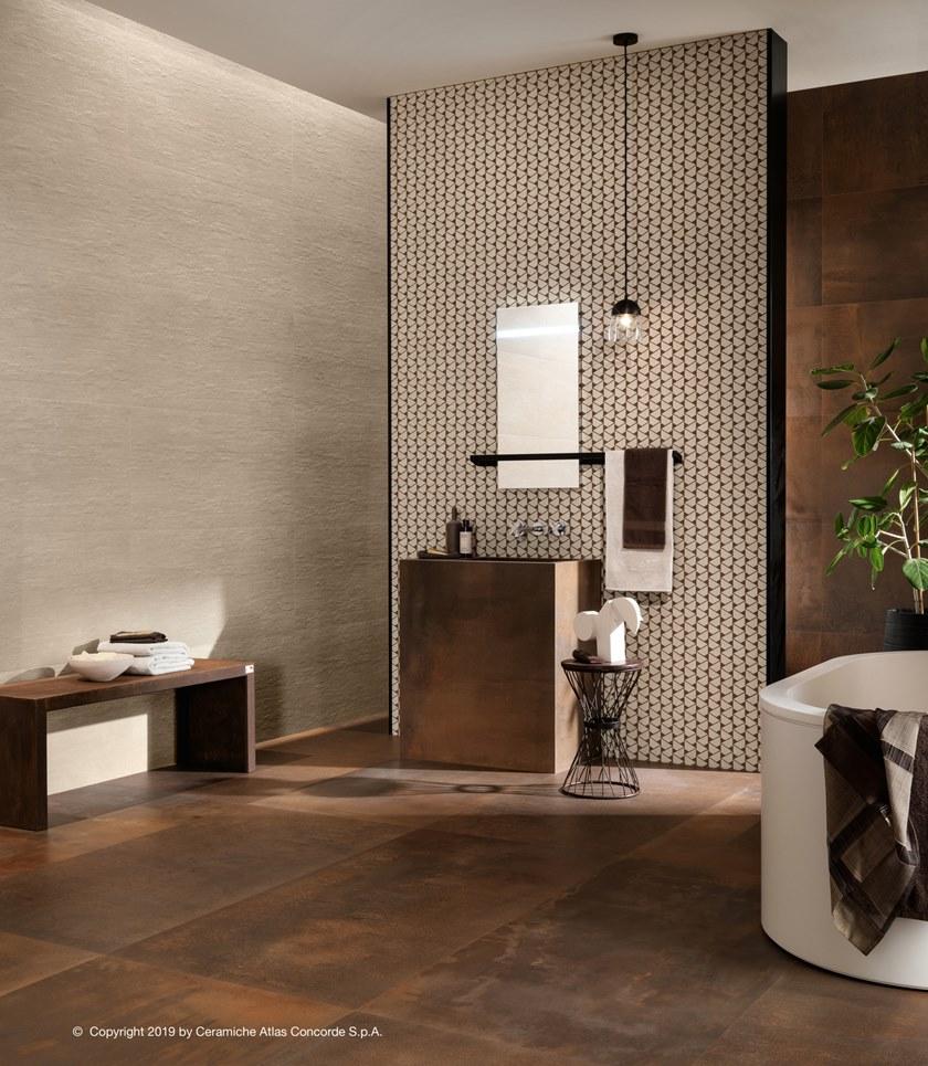 Atlas Concorde Белая плитка для стен с эффектом бетона Raw sun-id-1483334 - Вид №28