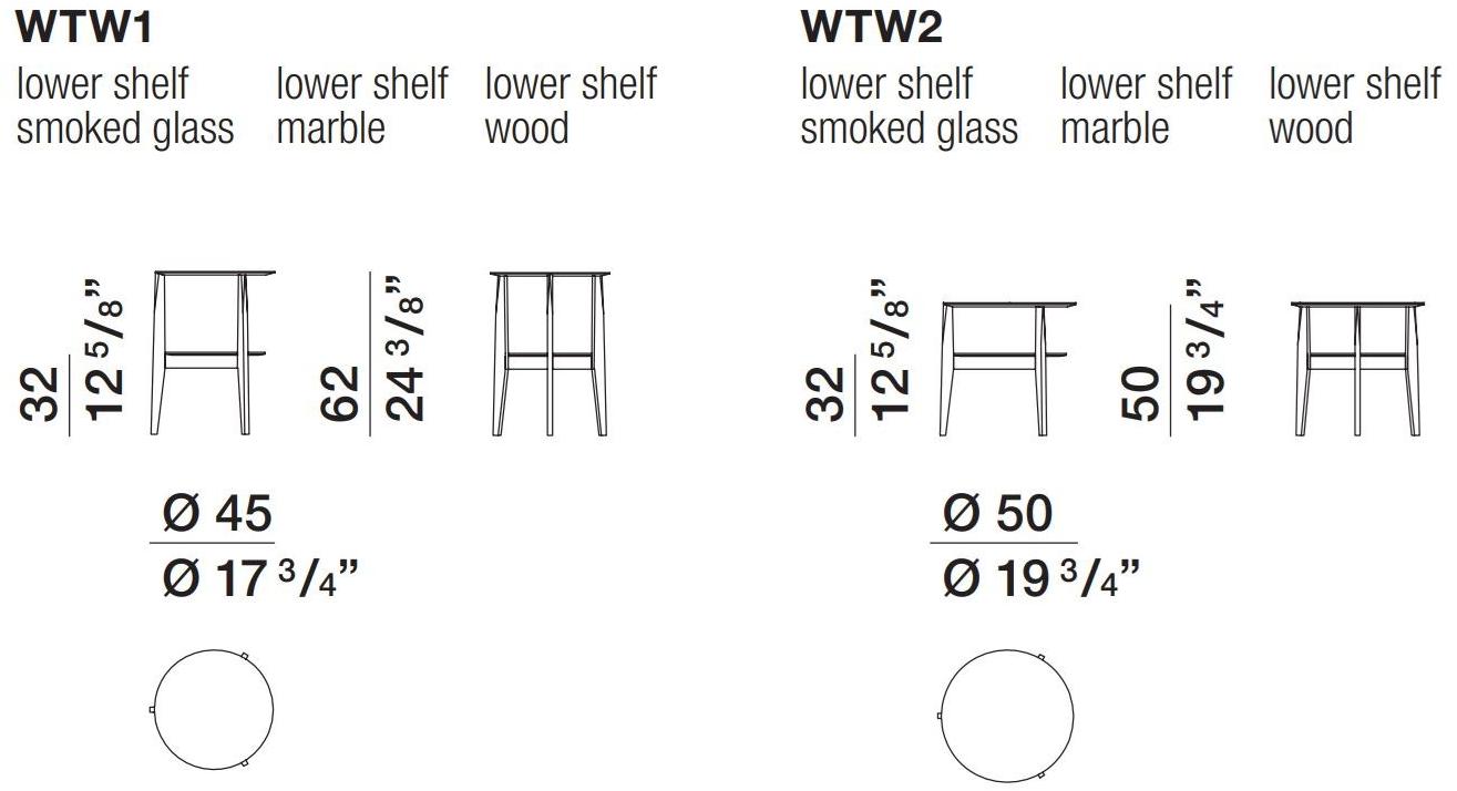 Molteni & C. Круглый прикроватный столик из массива дерева sun-id-1490162 - Вид №5