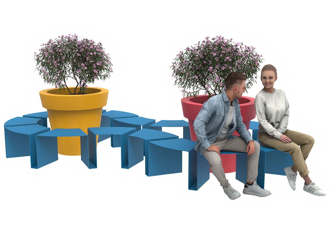 Скамейка / плантатор Lazzari HAPPY ARCH-00039527 - Вид №1