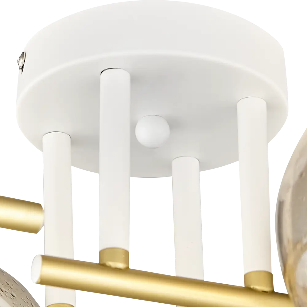 Люстра потолочная Jlight Jerome 3153/4C 4 лампы цвет белый и матовое золото 85233264 STLM-2078493  - Вид №4