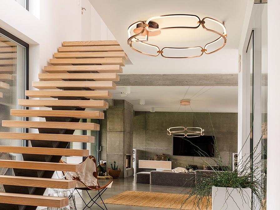 109017 Потолочный светильник Ø80 розовое золото DIM Schuller Colette - Вид №1