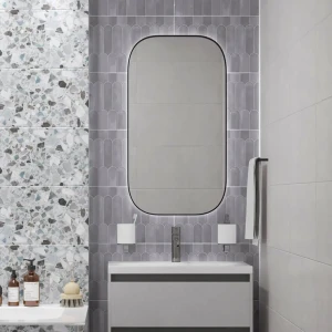 Настенная плитка Azori Salieri Grey 31.5x63 см 1.79 м² глянцевая цвет серый 89453955 STLM-2092768