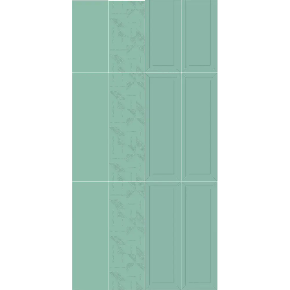 Плитка настенная Керамин Сонет 2С 25x75 см 1.69 м² матовая цвет зеленый STLM-2191028 - Вид №6