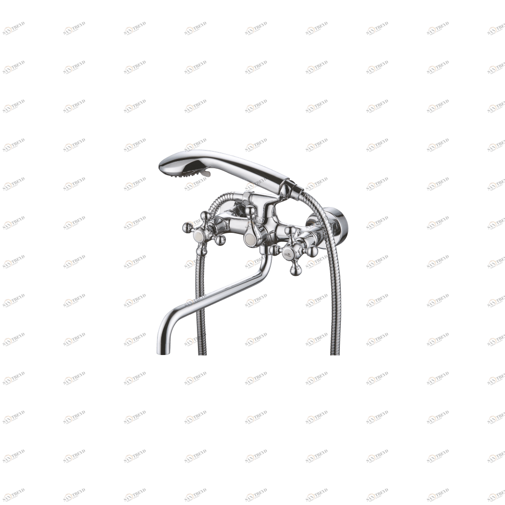 GZ 09041 Смеситель двухвентильный для ванны Ganzer Хром Ganzer Германия 13869