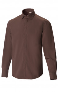 62449 Рубашка мужская  chocolate El-Risto  Корпоративная одежда  размер 39/176-182