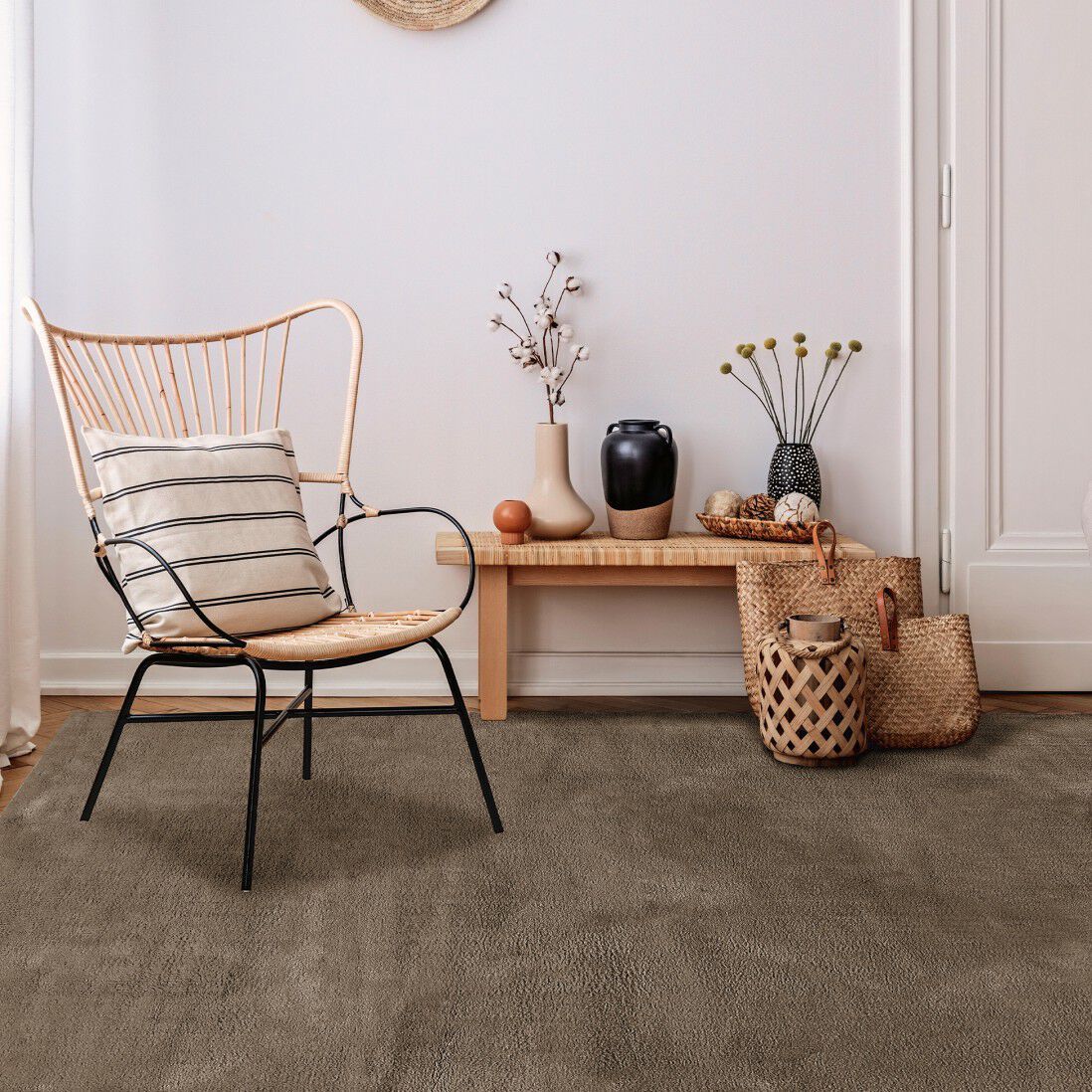 Сплошной цвет прямоугольный ковер Ademi Essential ARCH-00098533 - Вид №4