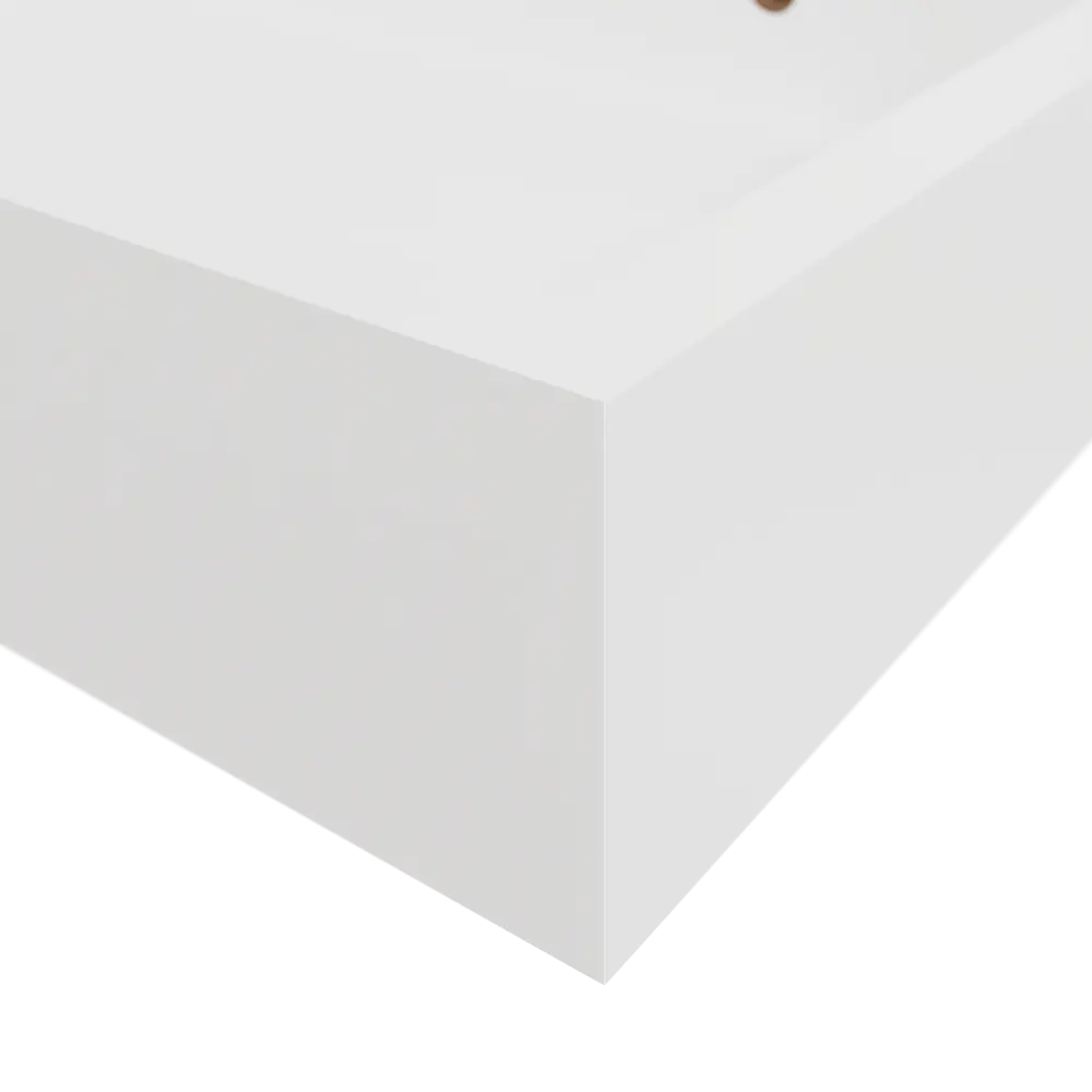 Полка настенная Spaceo White 40x15 см МДФ цвет белый STLM-2135945 - Вид №2