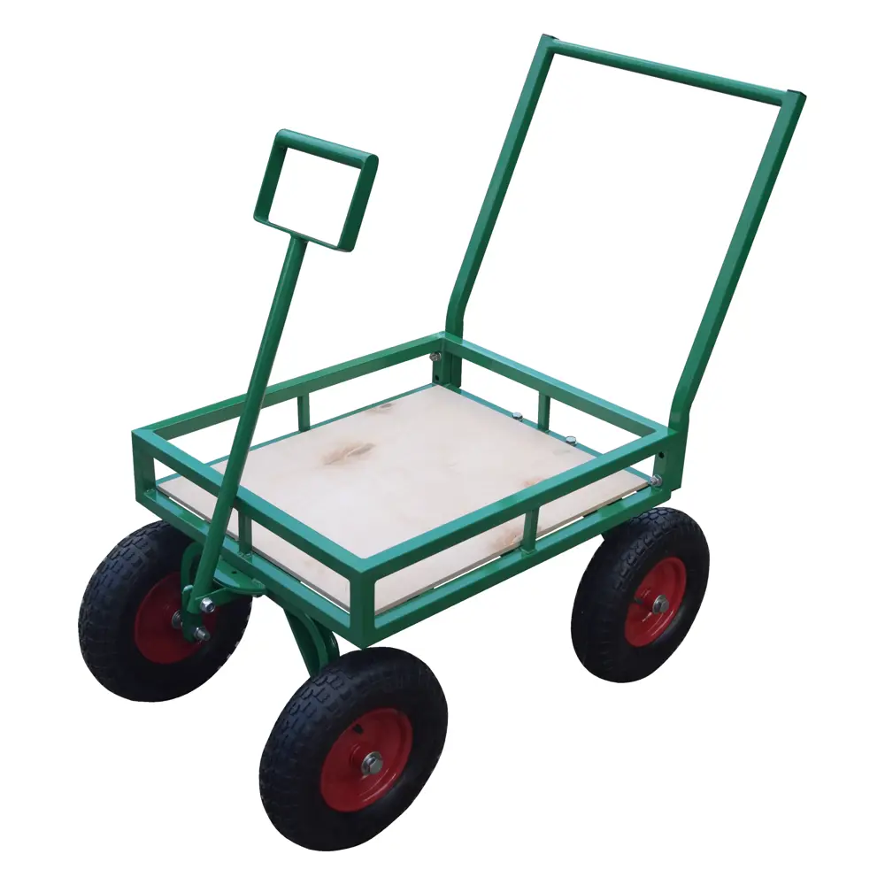 Тележка 4 колеса 105x55.5x98 см надутое колесо неоткидной борт Santreyd STLM-2098165