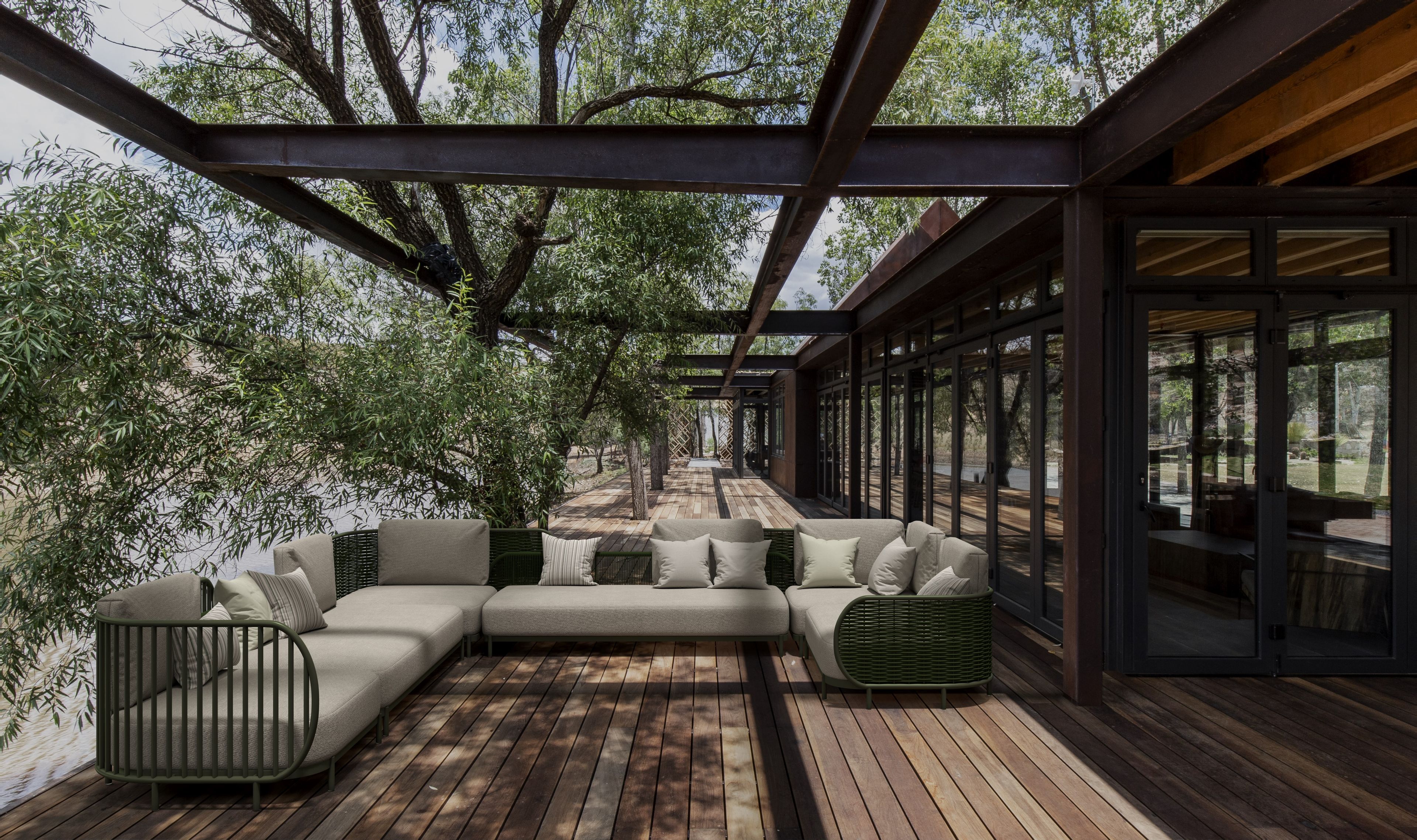 Алюминиевое и Угловое садовое кресло Sunbrella® YAAZ Ova ARCH-00037810 - Вид №4