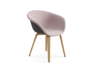 Стул с частично тканевой обивкой