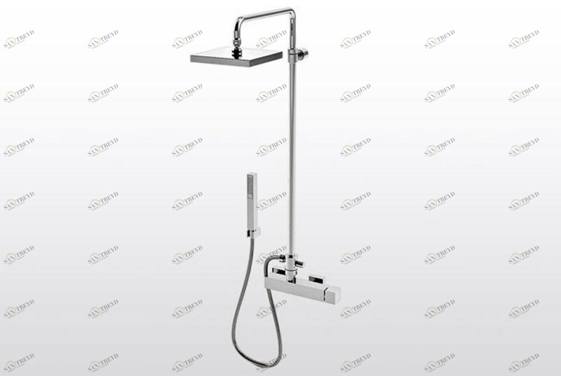 RUBINETTERIE STELLA Душевая стойка с ручным душем Bamboo quadro sun-id-1362863