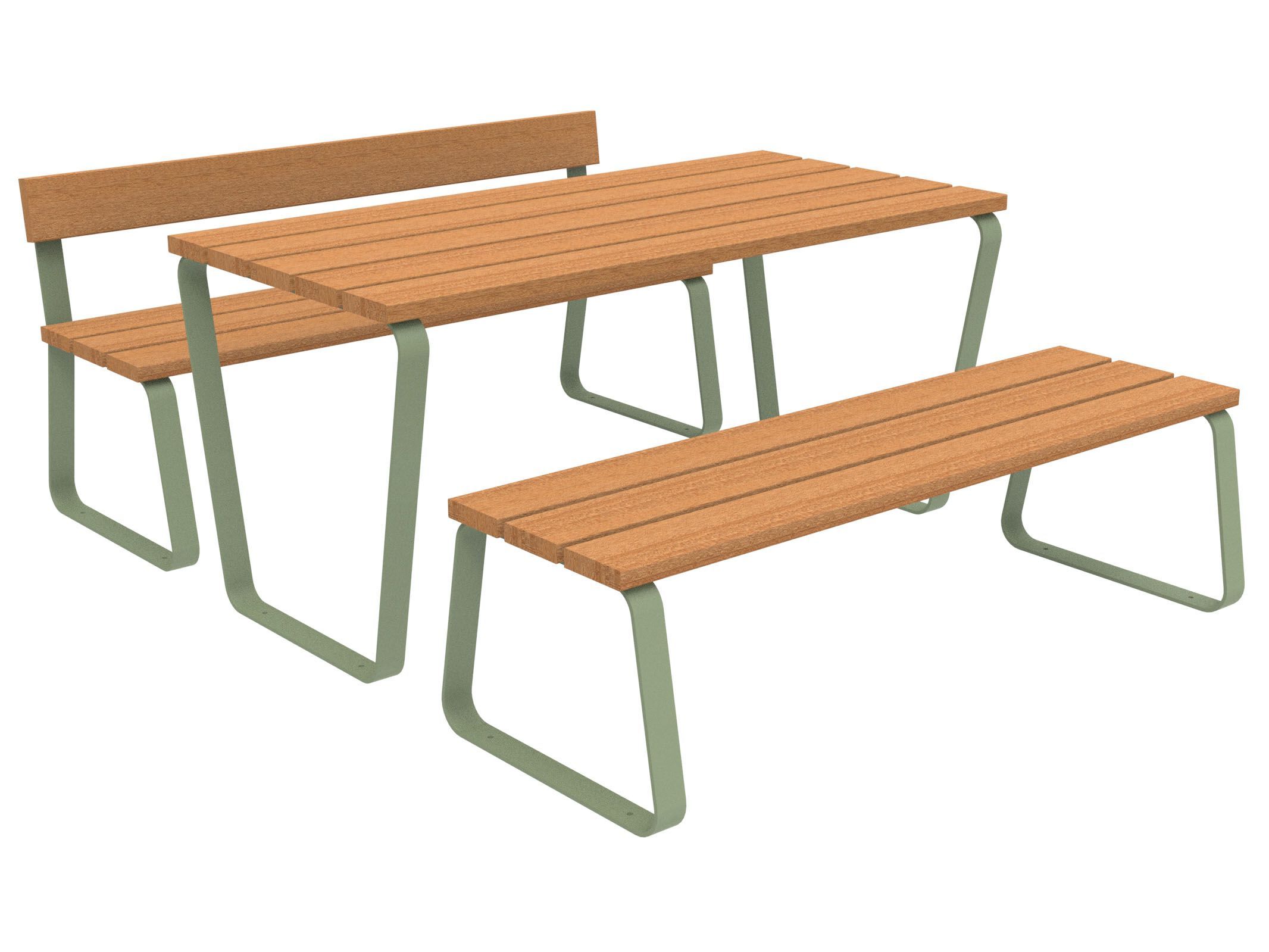 Стол для пикника со встроенными скамейками Lazzari Sunny ARCH-00041799 - Вид №10