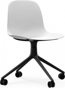 605005 Chair Swivel 4W Черный Алюминий / Белый Normann Copenhagen Form