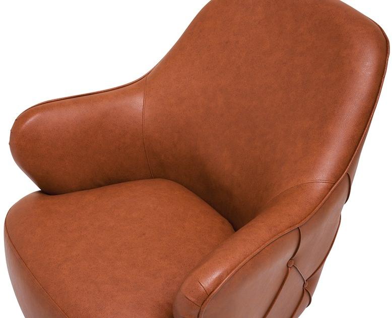 Enza Home Кресло из кожзаменителя с подлокотниками Navona sun-id-1474490 - Вид №3